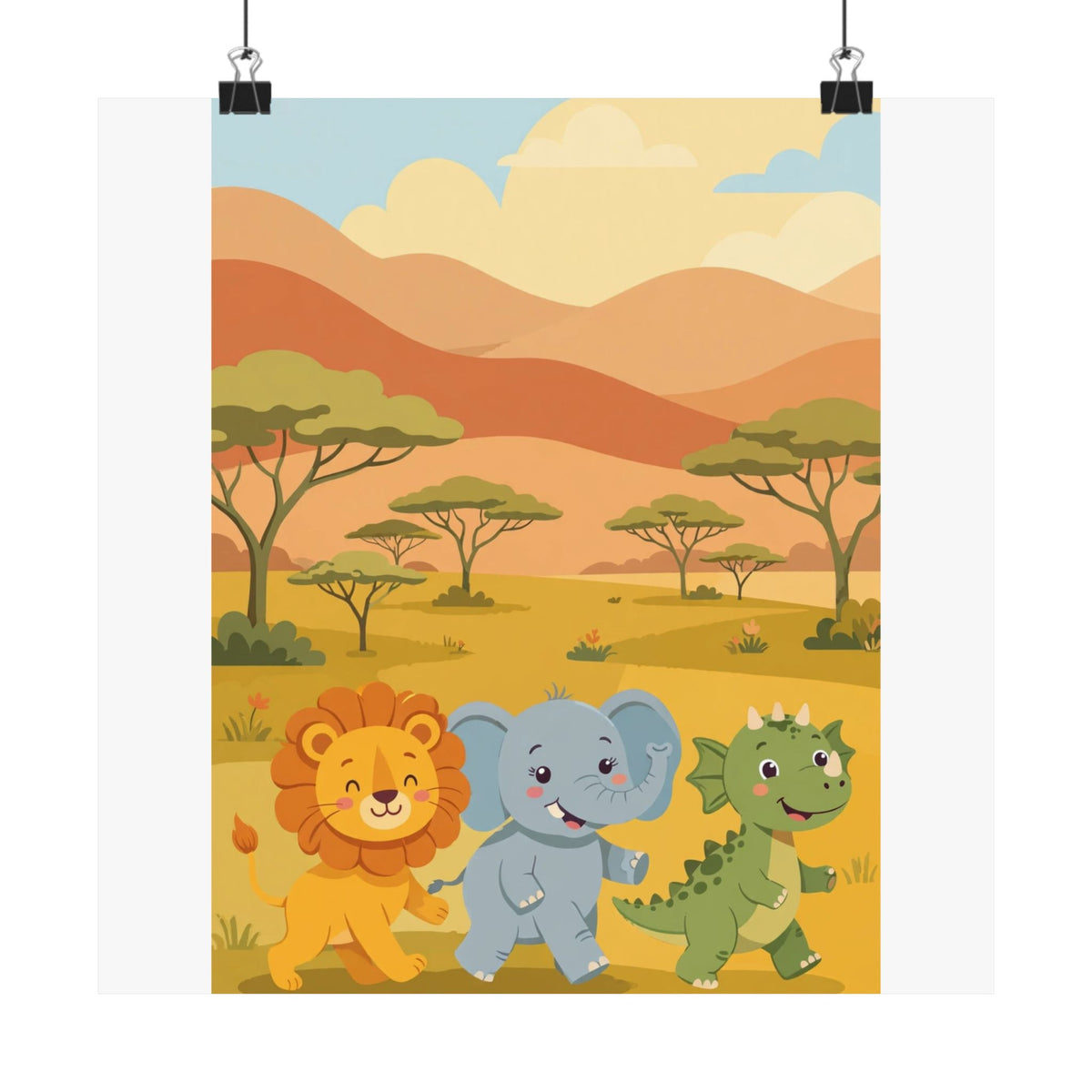 Safari Friends Poster
