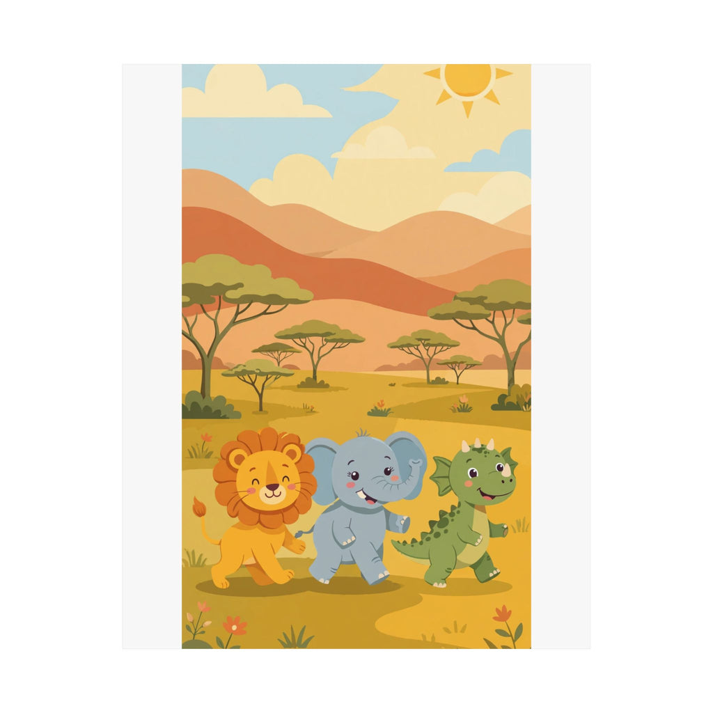Safari Friends Poster