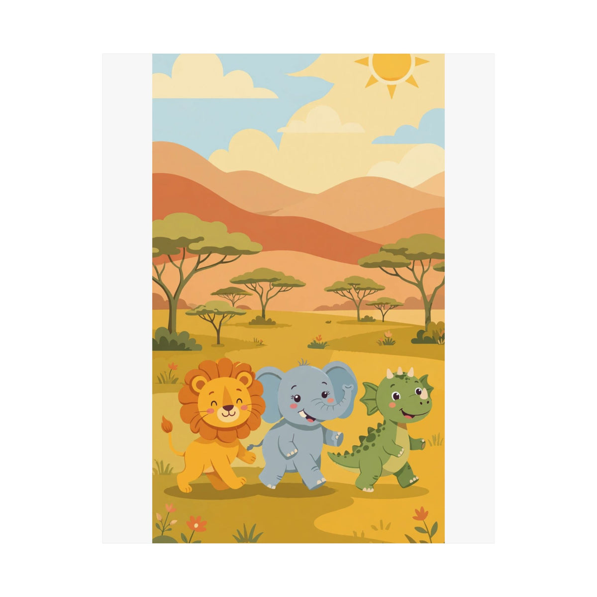 Safari Friends Poster