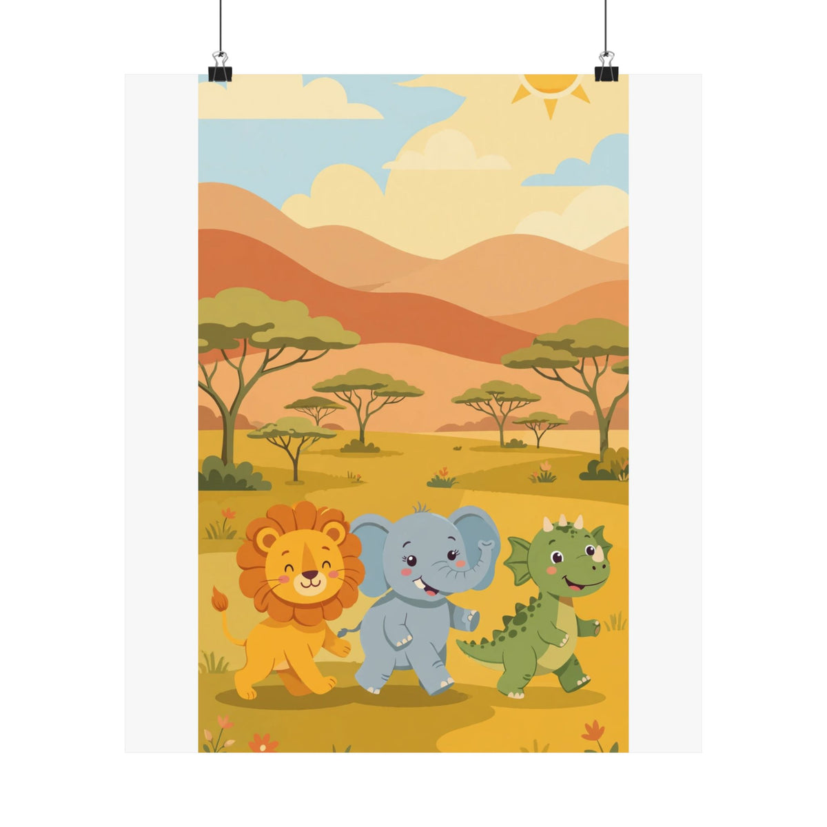 Safari Friends Poster