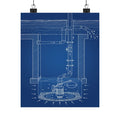 Sump Pump Blueprint Poster