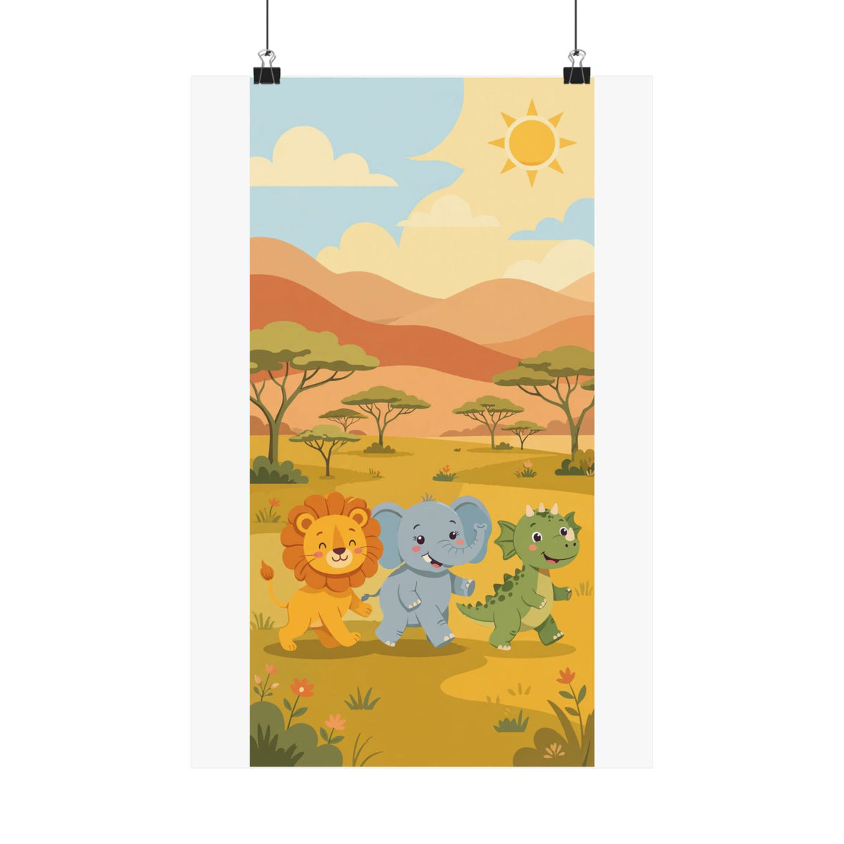 Safari Friends Poster