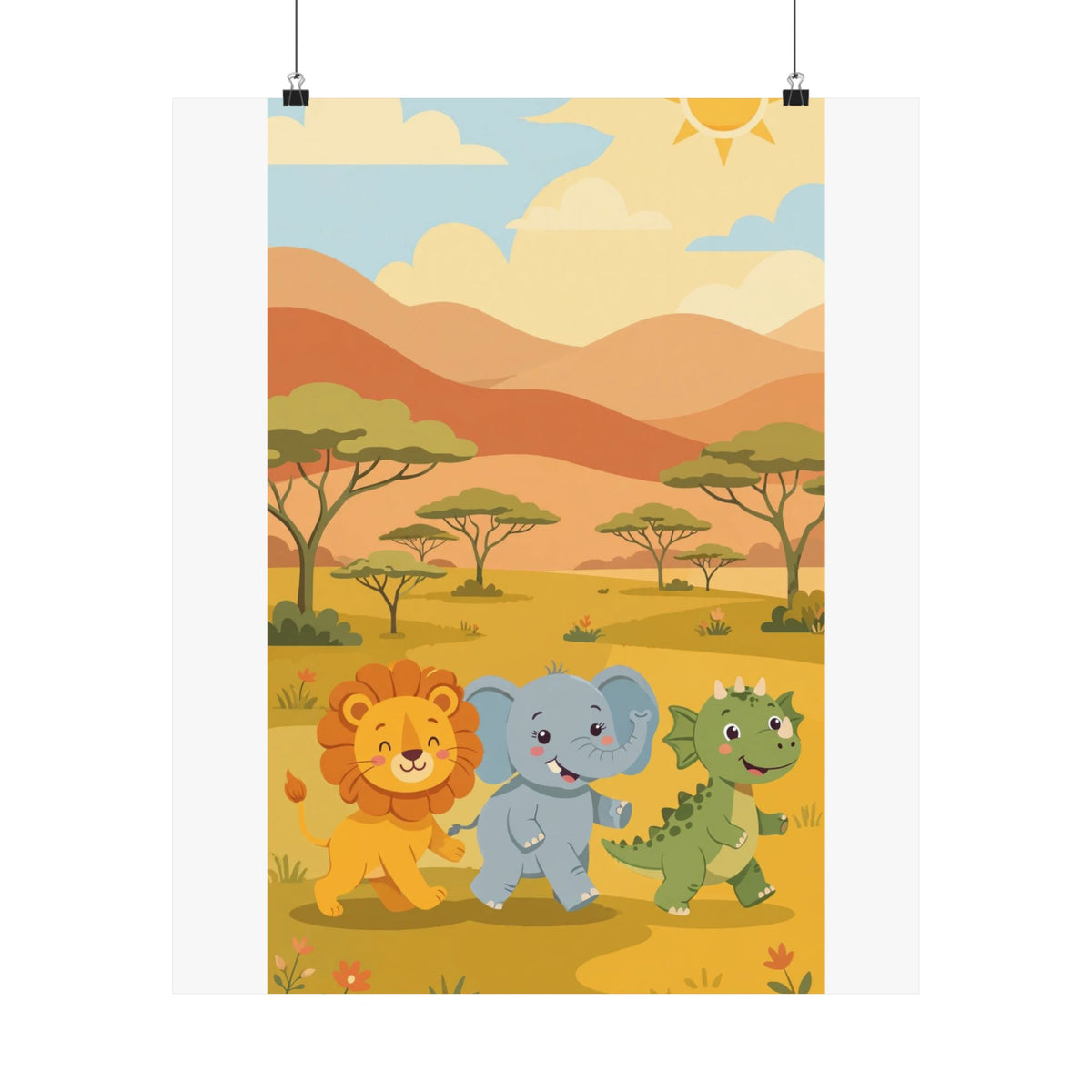 Safari Friends Poster