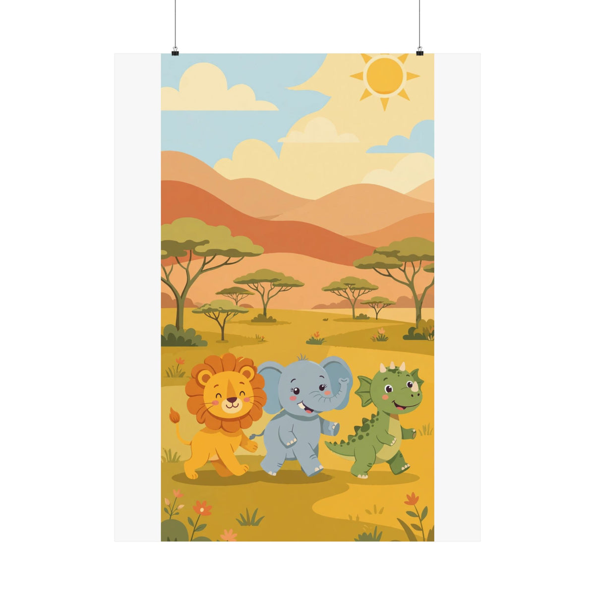 Safari Friends Poster