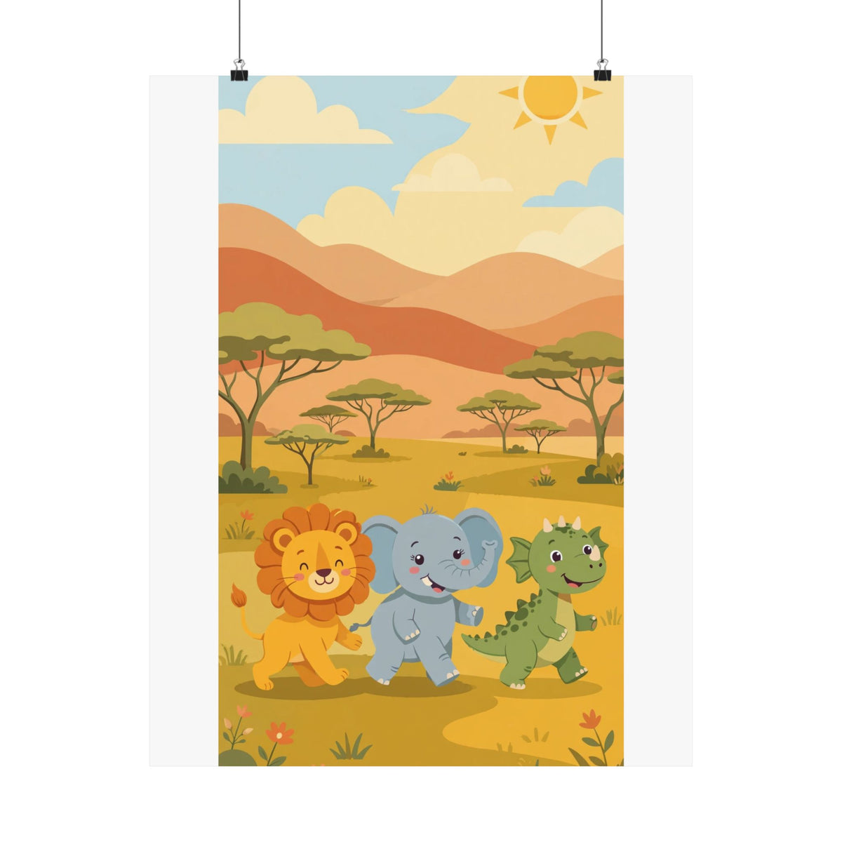 Safari Friends Poster