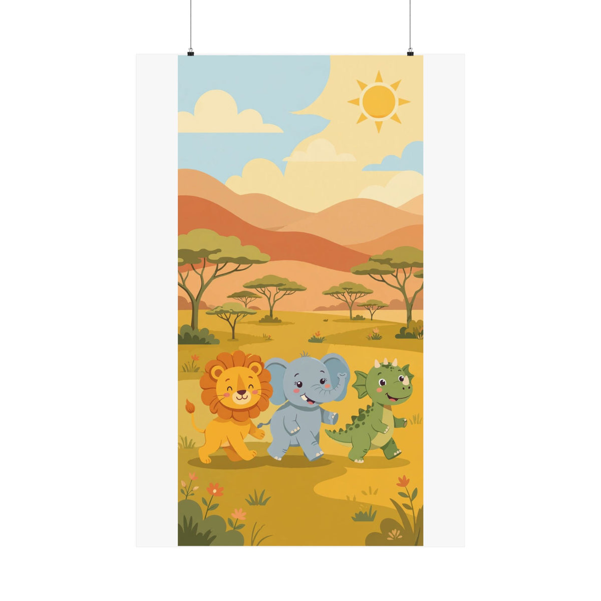 Safari Friends Poster