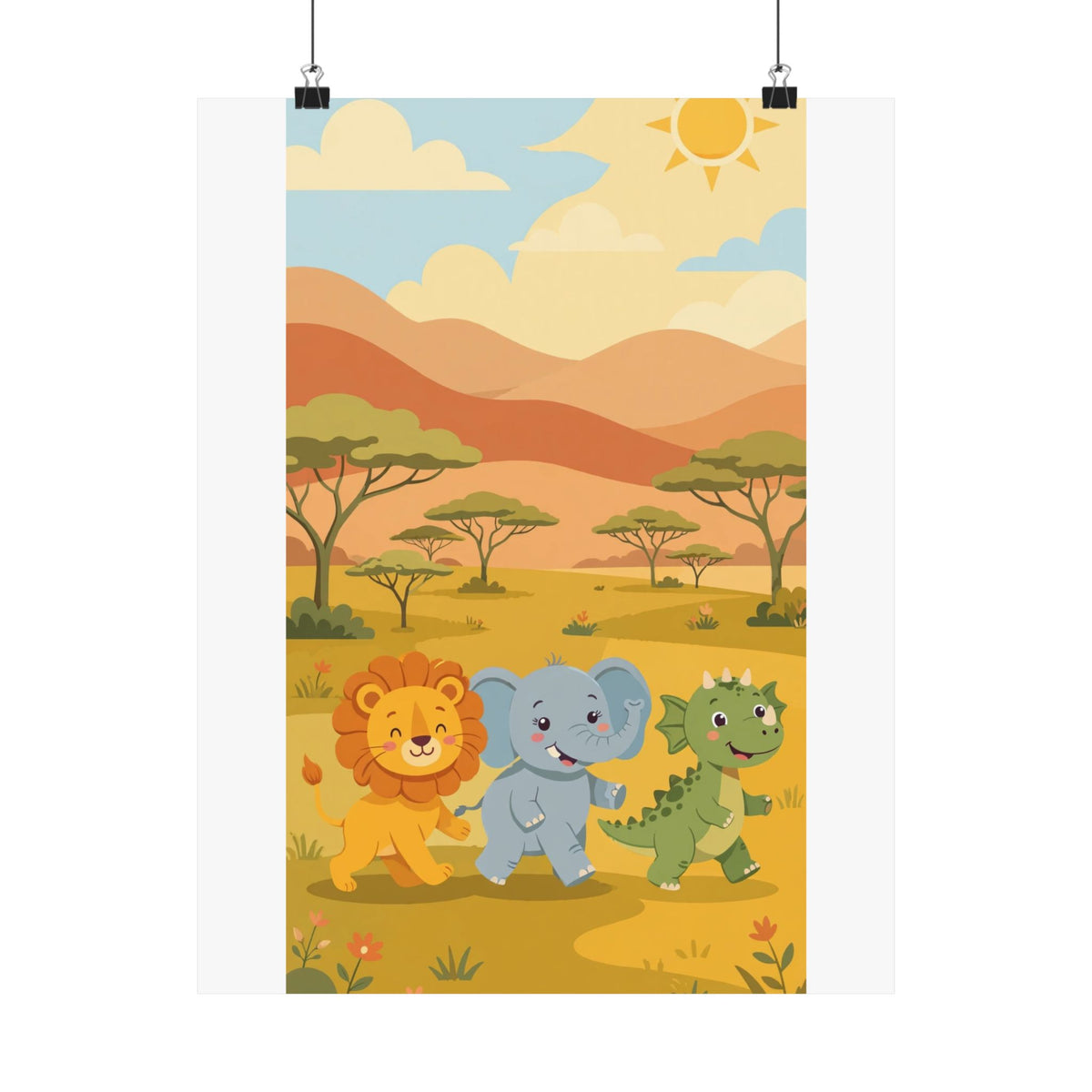 Safari Friends Poster