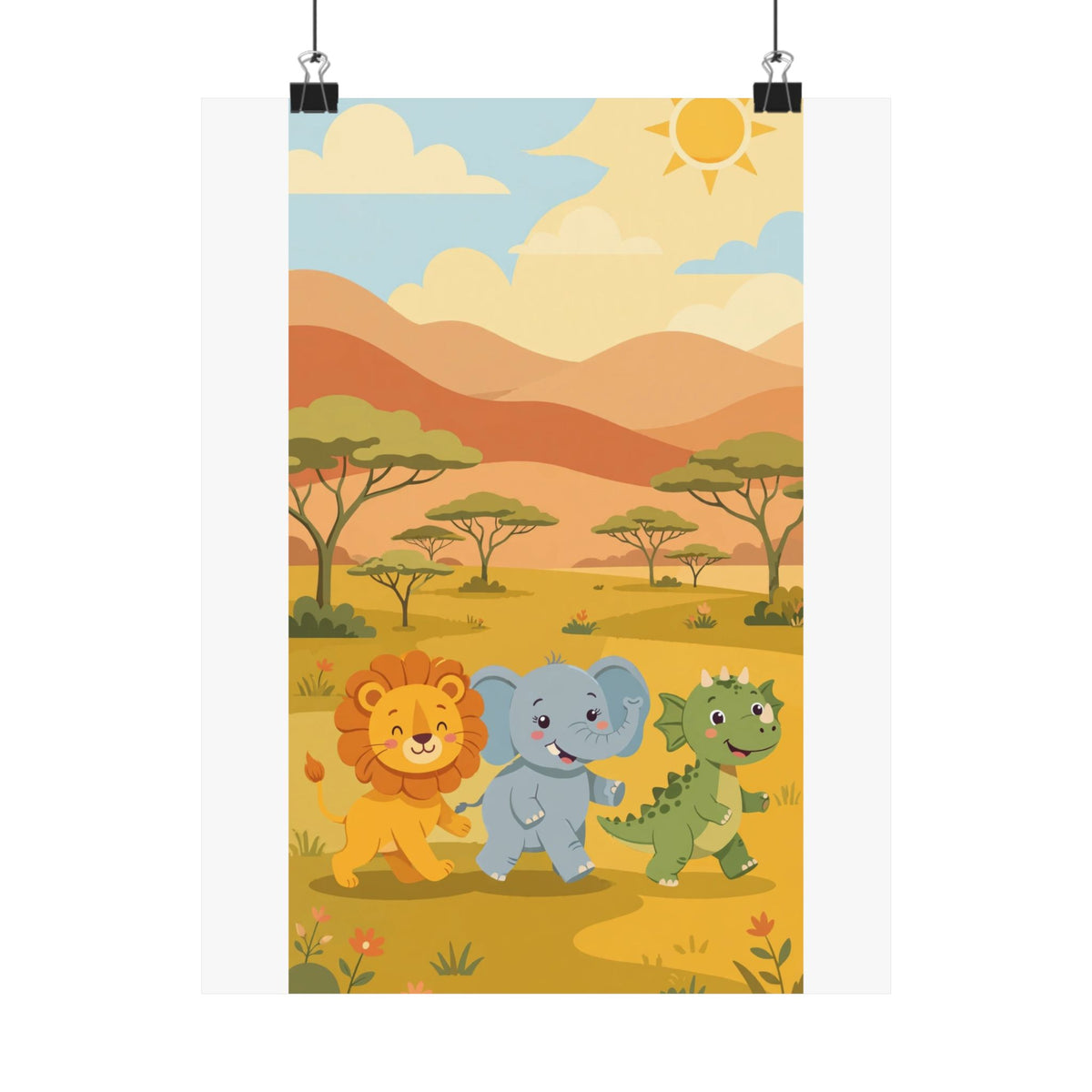 Safari Friends Poster