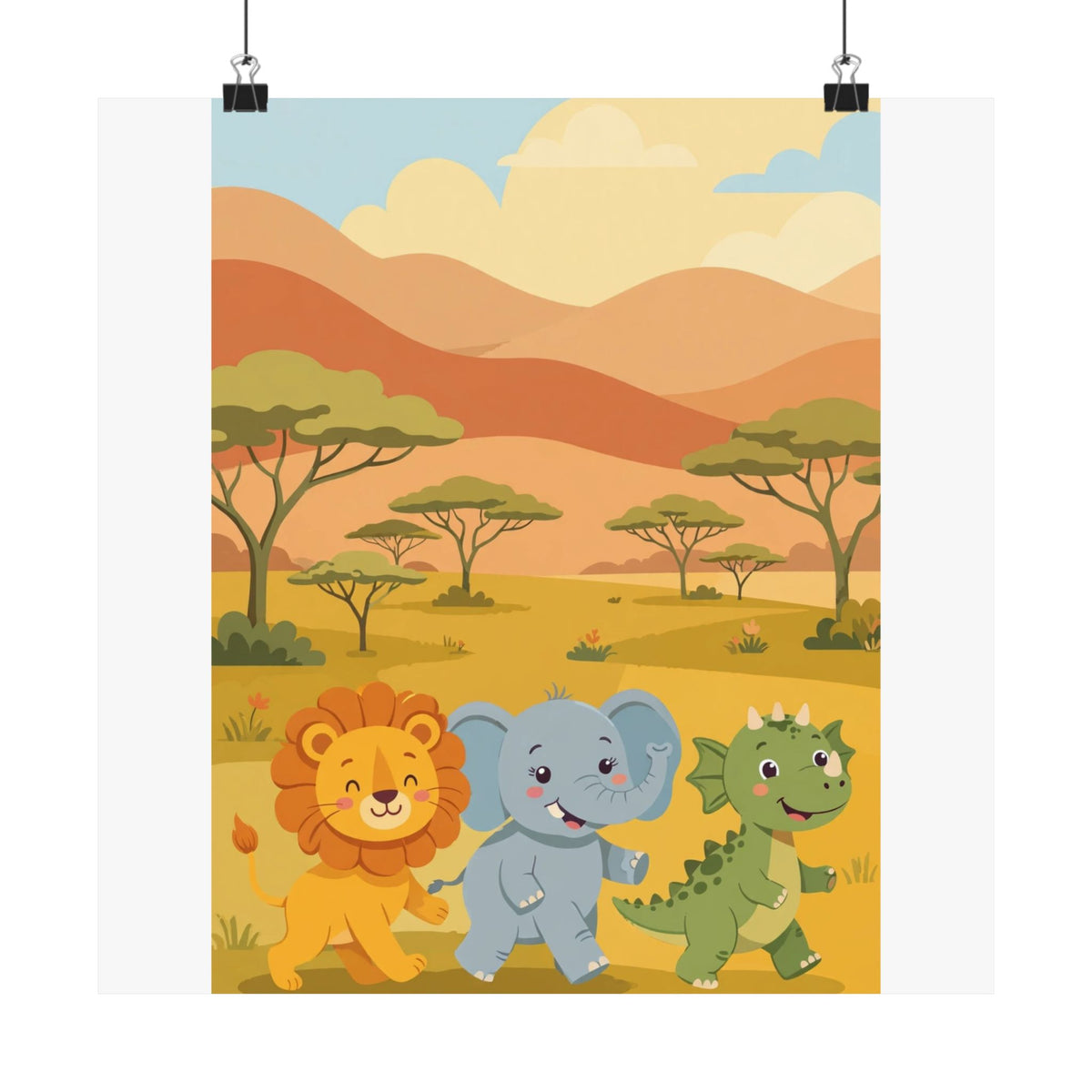 Safari Friends Poster