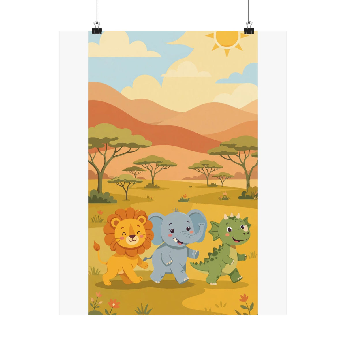 Safari Friends Poster