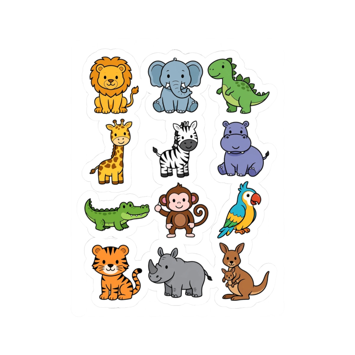 Safari Friends Sticker Sheet