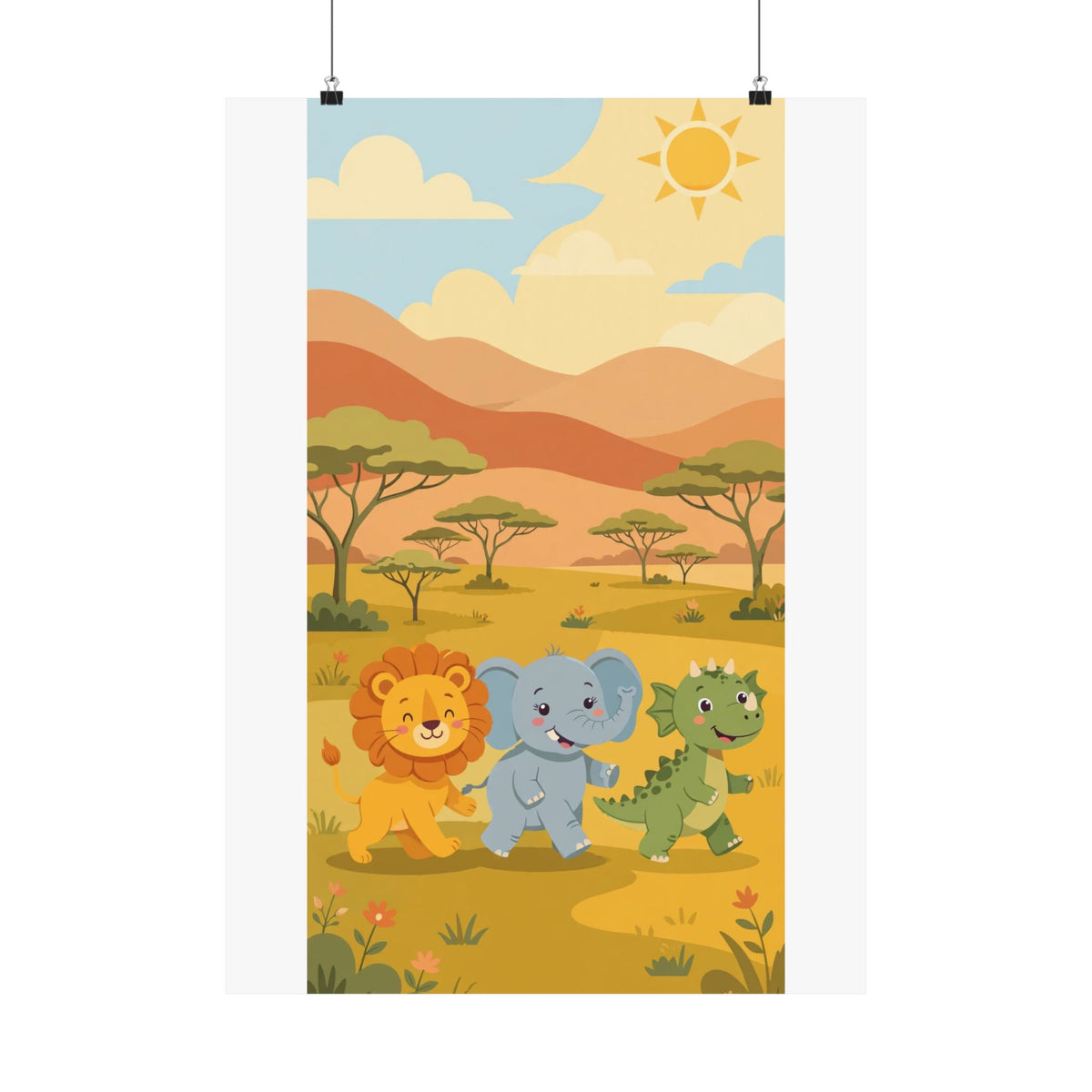 Safari Friends Poster