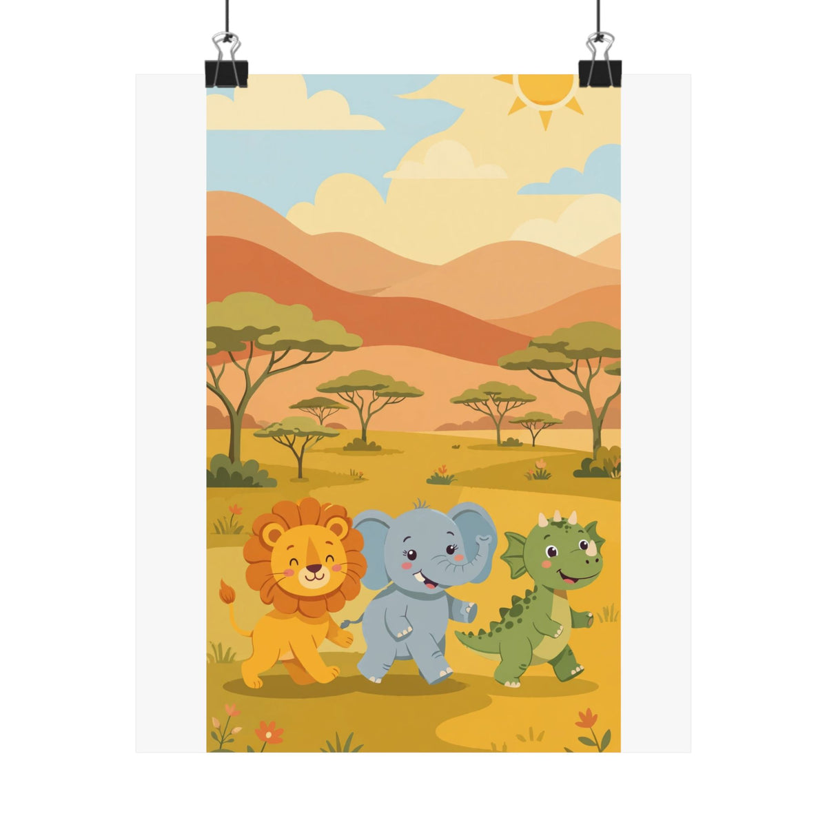 Safari Friends Poster