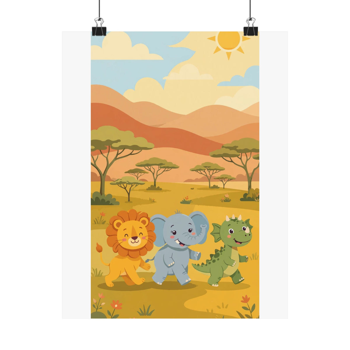 Safari Friends Poster