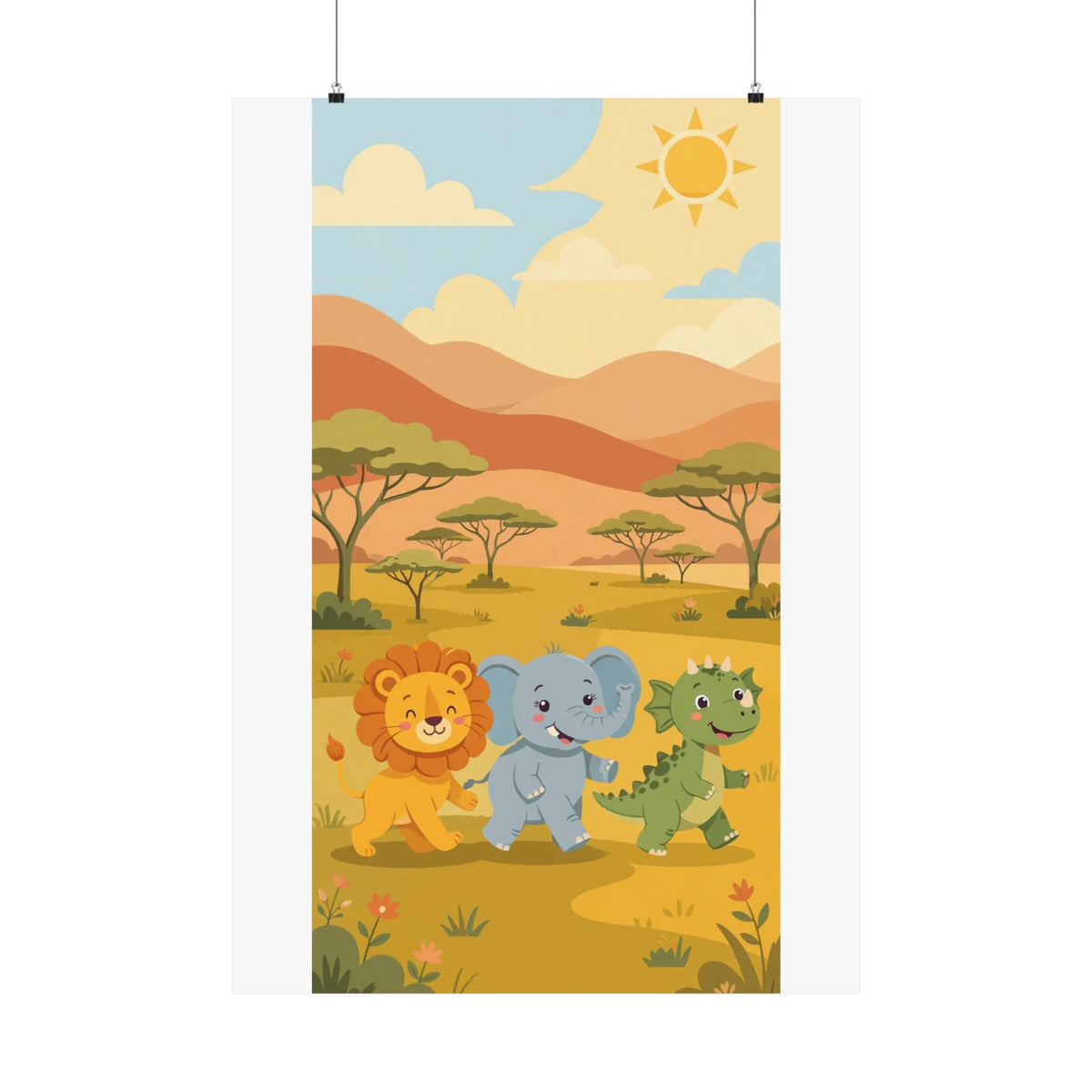 Safari Friends Poster