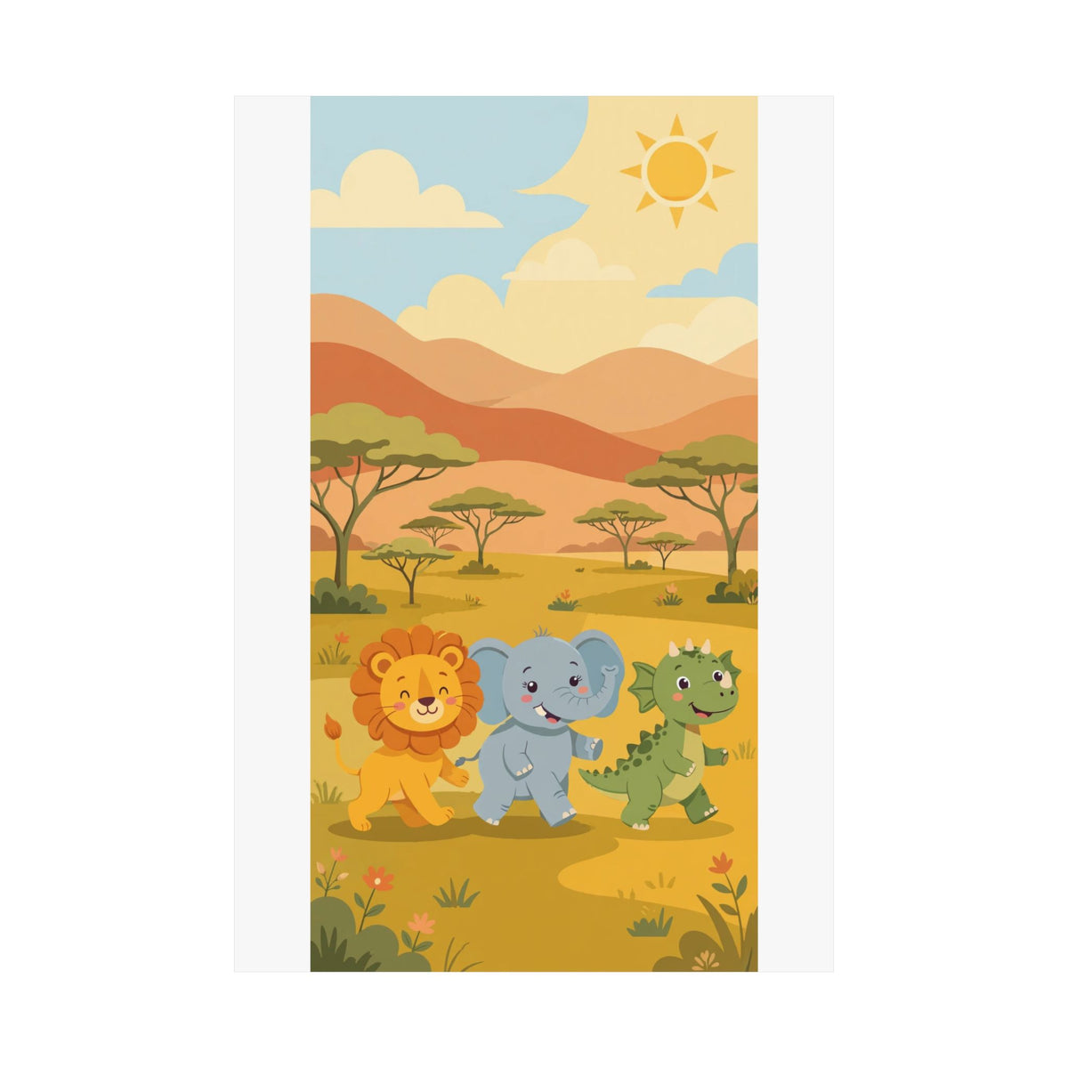 Safari Friends Poster
